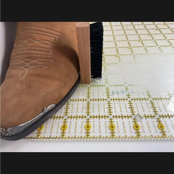 Vintage Zodiac Calf Hair On Cowhide Pony Cowgirl Boots 7.5 M Nubuck Suede - Picture 7 of 16